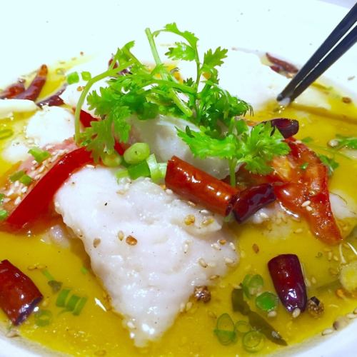 魚のサンラー高菜煮/酸菜魚