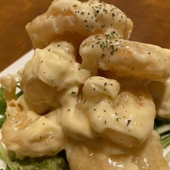 Chunky shrimp with mayonnaise