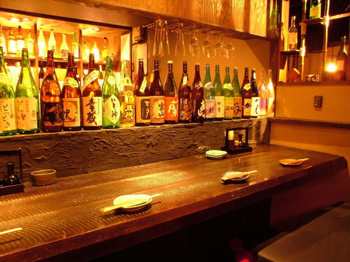 Masuya has a wide variety of sake!