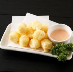 Bite-sized cheese tempura