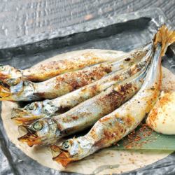 Grilled Shishamo (Sakhalin Shishamo)