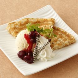 Classic Crepe with Berry Sauce