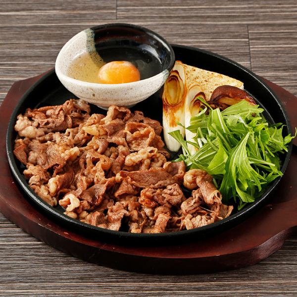 Iron plate beef sukiyaki