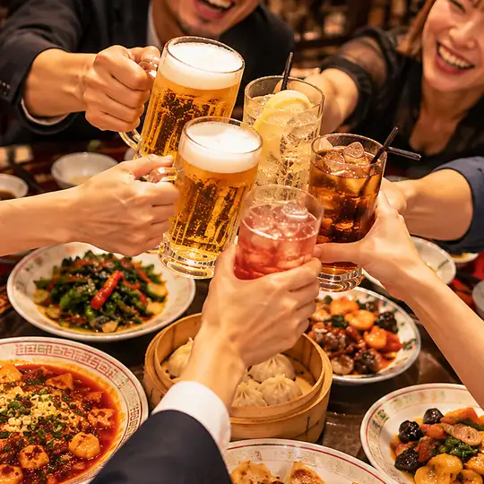 <Perfect for year-end parties> 6 dishes + all-you-can-drink soft drinks & alcohol