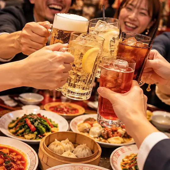 7 dishes + unlimited soft drinks & alcohol