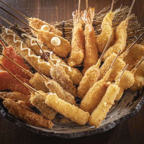 こだわりの串カツを堪能！