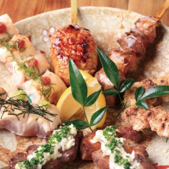 [3 hours all-you-can-drink included] Fresh fish, Tsukuba chicken, Hitachi beef sushi & yakitori all-you-can-eat course [4980 yen → 3980 yen]