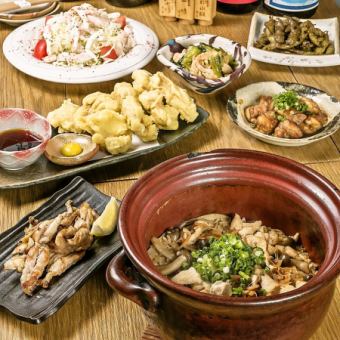 二次会利用に是非！【22時限定】飲み放題付き！全6品お手軽4,000円コース