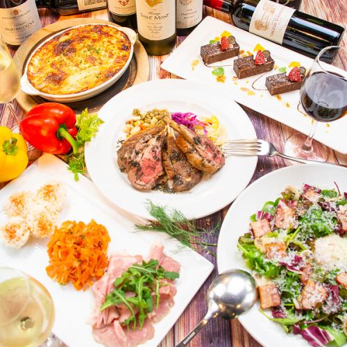 【貸切コース/2時間スパークリング飲み放題付き!】もっとビストロ料理プラン 全7品6,500円