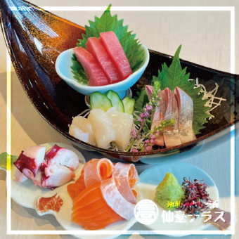 Carefully selected by the master! 5 types of sashimi assorted