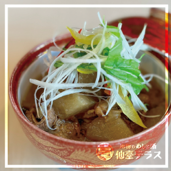 Sendai beef and tendon stew with red wine and Sendai miso