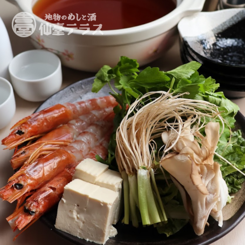 三浦農園さんのせり使用！　せり鍋