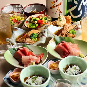 【文月/7月】2時間飲み放題付き　仙薹テラスの月替わりコース！