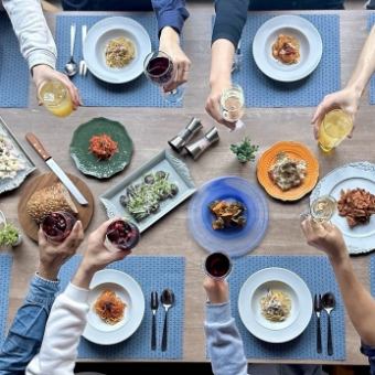 【貸切プラン＠60名着席可能】歓送迎会プラン お1人様４，５００円（税込）