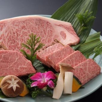 【人氣】～嚴選肉～可品嚐到雜布團、魚片等稀有部位的套餐 一般8,800日圓 ⇒ 7,975日圓