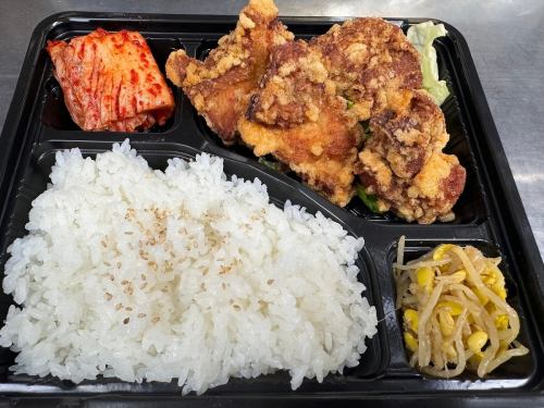 Fried chicken bento (4 pieces)