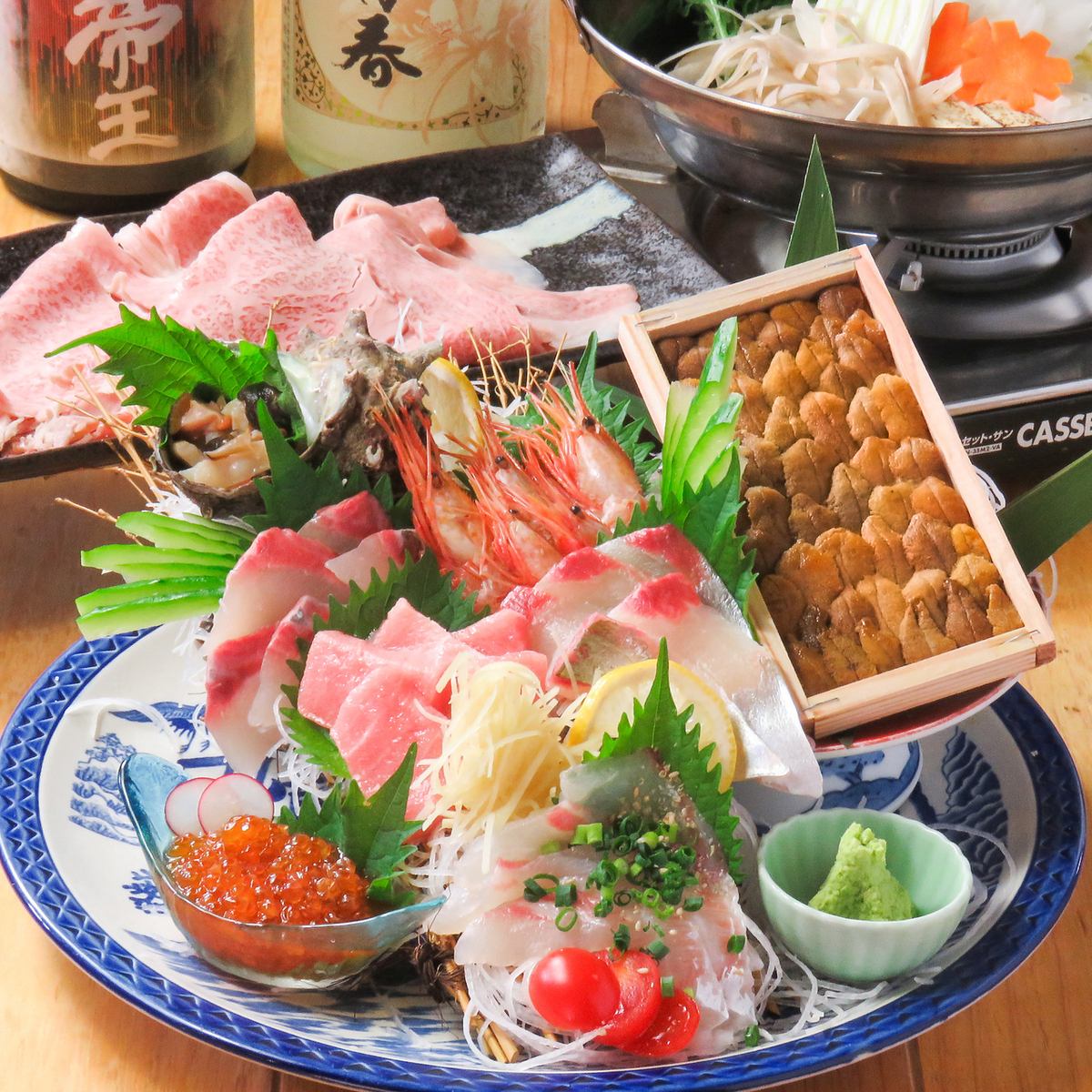 食材をこだわりぬいた至極のコースご用意!飲み放題付5000円あり
