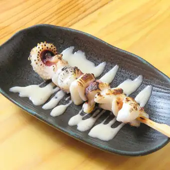 Squid tentacle skewers