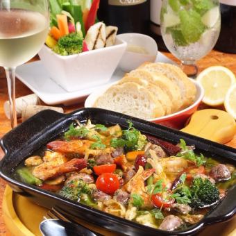 【A・ライトコース】料理全12品目+2時間飲み放題付き！　5000円(税込)