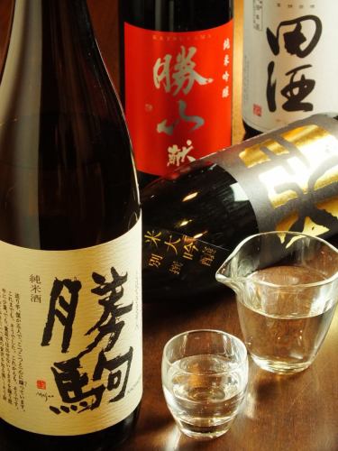 日本各地の地酒各種ご用意