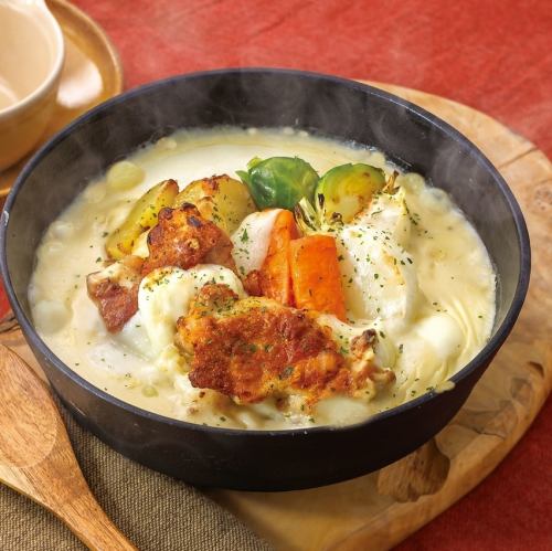 鸡肉蔬菜奶油炖菜