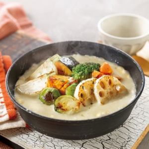 Vegetable cheese fondue doria