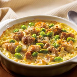 Chicken and Edamame Cheese Cream Doria