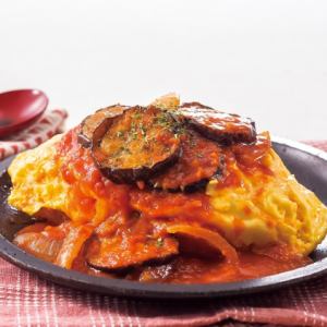 Grilled Om Doria with Roasted Eggplant and Tomato Sauce