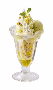 Cheesecake Parfait / Chocolate Brownie Parfait / Matcha Ice Cream Parfait / Pistachio Parfait
