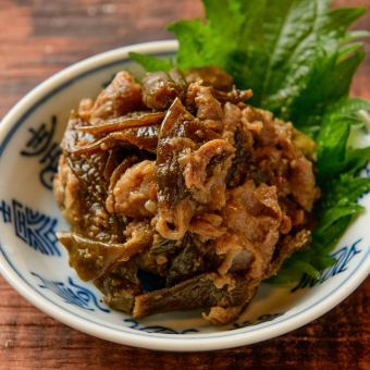 Green pepper beef tongue snack