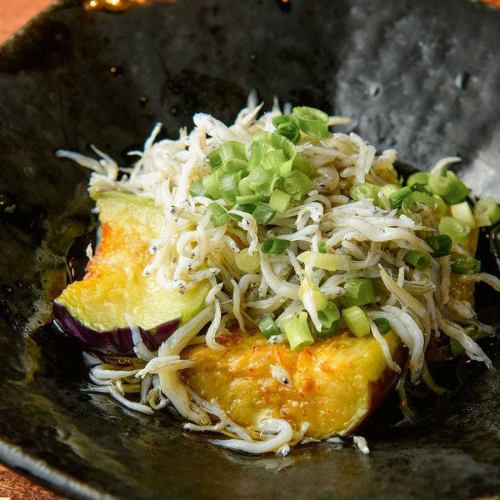 冷製　揚げ出し茄子のしらすがけ
