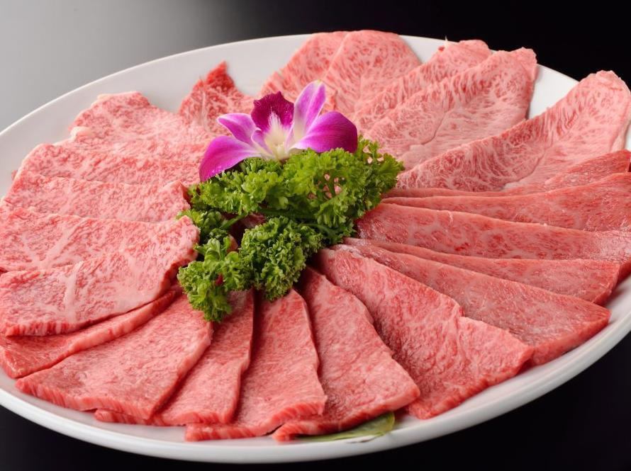 검은 털 일본소 갈비에 로스!
