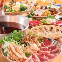 【鴨鍋コース＋2時間飲み放題】お刺身、蕎麦のかえしを使った鴨鍋etc…全7品