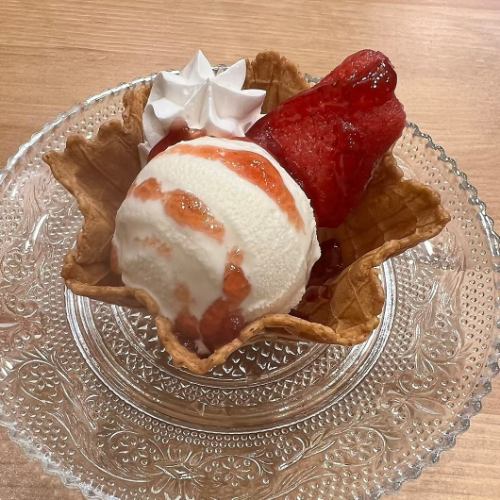 waffle ball strawberry