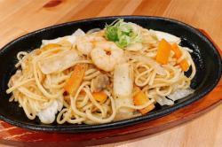 Seafood salt grilled soba