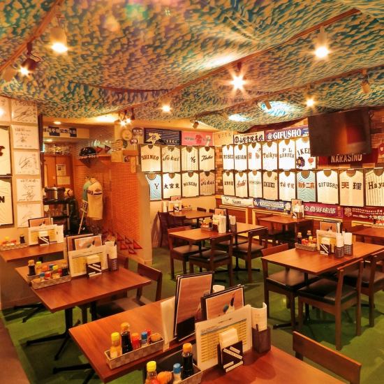 Izakaya with the concept of baseball! It is open for a short time due to the spread prevention measures.
