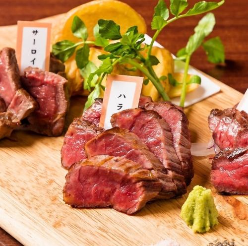 [Recommended to share with 2 to 4 people★] "3 types of horse meat steak" special combo (300g) is 4,710 yen (including tax)♪
