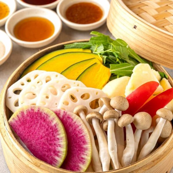 零負擔！健康蒸籠菜登場！選擇醬汁和配料，打造無限可能，打造專屬於你的原創蒸籠菜！