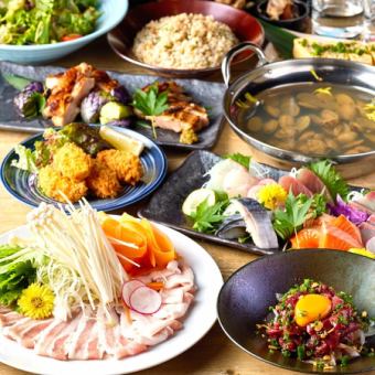 【牡丹】日式高汤涮猪肉涮锅！推荐派对套餐◎8道菜品，2.5小时无限畅饮，4500日元