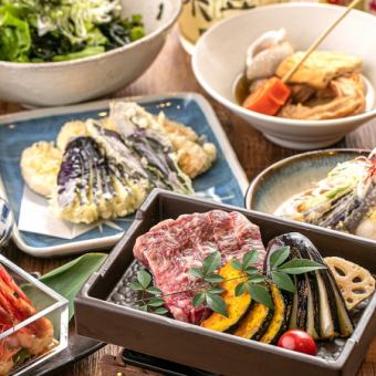 【蓮コース】厳選牛のしゃぶしゃぶを堪能できる豪華絢爛コース◎3時間飲み放題付 9品6000円