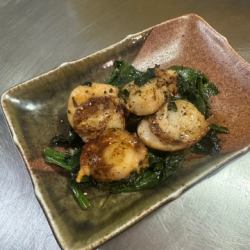 帆立ほうれん草バター
