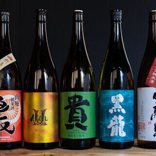 瀬戸内真鯛を贅沢に使用した至極の14品と厳選五種日本酒ペアリングコース10000円(税込)