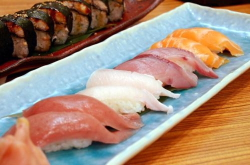 Various nigiri sushi 1 piece