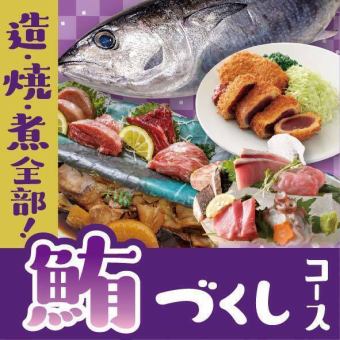  【レア部位も！】鮪づくしコース◆鮪をまるっと堪能　お料理のみ全8品　3850円