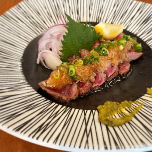 Seared Wagyu Beef with Grated Daikon Radish and Ponzu Sauce