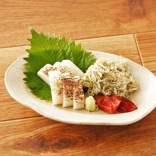 Grilled Wasabi with grated yam and grilled plum / Cod chanja