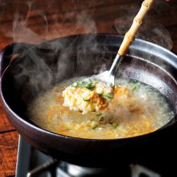 Classic!! Hotpot finale (rice porridge, champon noodles, udon)