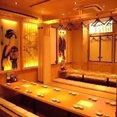 最大60名様まで収容の座敷