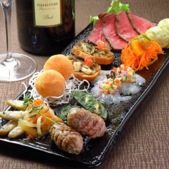 シェフのきまぐれ前菜盛り合わせ