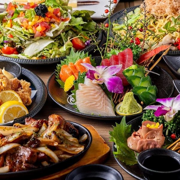 【店長おすすめコース】3H飲み放題付◆若鶏鉄板焼きや豚キムチチャーハン等<全7品>4500円(税込)